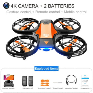 Planet Gates V8 Wholesale Induction Control RC Helicopters Toy Gift FPV VR Mini Drone 4k HD Aerial Photography Folding Quadcopter With Camera