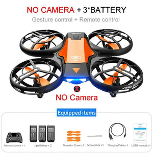 Planet Gates V8 Wholesale Induction Control RC Helicopters Toy Gift FPV VR Mini Drone 4k HD Aerial Photography Folding Quadcopter With Camera