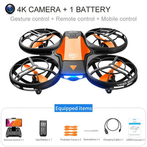 Planet Gates V8 Wholesale Induction Control RC Helicopters Toy Gift FPV VR Mini Drone 4k HD Aerial Photography Folding Quadcopter With Camera