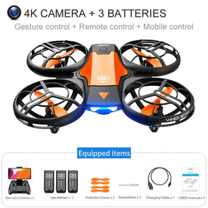 Planet Gates V8 Wholesale Induction Control RC Helicopters Toy Gift FPV VR Mini Drone 4k HD Aerial Photography Folding Quadcopter With Camera