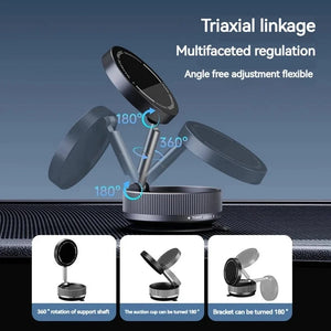 Planet Gates Vacuum Magnetic Car Phone Holder Foldable Suction Cup Kitchen Mirro Gym Bath Shower for Iphone 16 15 14 13 12 11 Pro Max Samsung