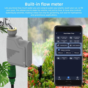 Planet Gates Valve Kit Tuya Zigbee Garden Watering Timer Smart Sprinkler Drip Irrigation System Built-in Water Flow Recorder With Soil Tester Gateway
