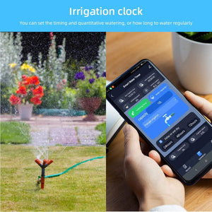 Planet Gates Valve Kit Tuya Zigbee Garden Watering Timer Smart Sprinkler Drip Irrigation System Built-in Water Flow Recorder With Soil Tester Gateway