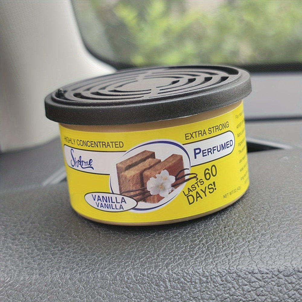 Planet Gates vanilla 1pc Car Air Freshener Jar, Jasmine/ Strawberry/ Bubble Gum/ Vanilla Cherry Aroma Diffuser, Car Interior Accessories