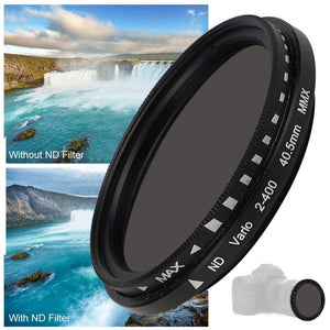 Planet Gates Variable Fader ND Filter Adjustable ND2 to ND400 Neutral Density for Camera Accessories Lens 11x11x2.5cm Polarizing Filter
