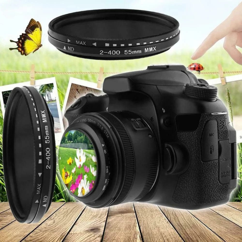 Planet Gates Variable Fader ND Filter Adjustable ND2 to ND400 Neutral Density for Camera Accessories Lens 11x11x2.5cm Polarizing Filter