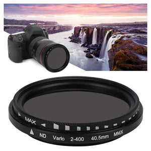 Planet Gates Variable Fader ND Filter Adjustable ND2 to ND400 Neutral Density for Camera Accessories Lens 11x11x2.5cm Polarizing Filter