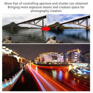 Planet Gates Variable Fader ND Filter Adjustable ND2 to ND400 Neutral Density for Camera Accessories Lens 11x11x2.5cm Polarizing Filter