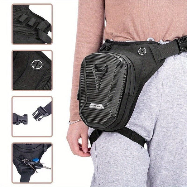 Planet Gates VariantValue Waterproof Leg Bag Motorcycle Leg Side Bag Luggage Ride Bag Outdoor Casual Waist Bag Fanny Pack Bag Moto Bike Hip Belt Bag