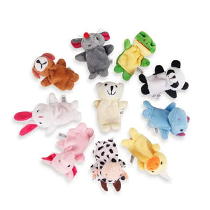 Planet Gates Various colors / Animals 10 PCS Creative Finger Dolls Cartoon Animal Shapes Baby Toys Parent Child Interactive Toys Baby Early Education