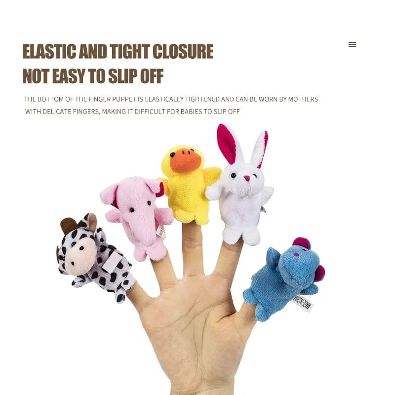 Planet Gates Various colors / Animals 10 PCS Creative Finger Dolls Cartoon Animal Shapes Baby Toys Parent Child Interactive Toys Baby Early Education