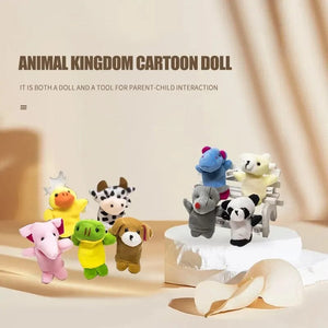 Planet Gates Various colors / Animals 10 PCS Creative Finger Dolls Cartoon Animal Shapes Baby Toys Parent Child Interactive Toys Baby Early Education