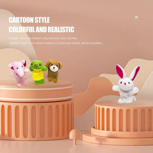 Planet Gates Various colors / Animals 10 PCS Creative Finger Dolls Cartoon Animal Shapes Baby Toys Parent Child Interactive Toys Baby Early Education