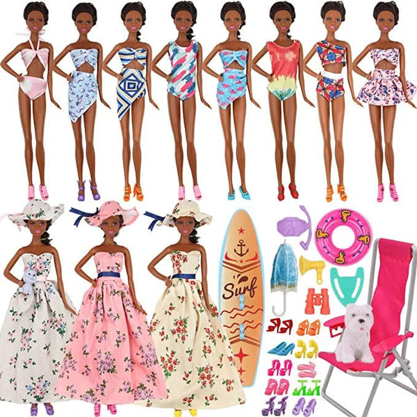Planet Gates Various Set Barbies Doll Clothes Swimsuits Bikini Accessories for Barbie Doll Shoes Boots Skateboard For Barbie Doll Accessories