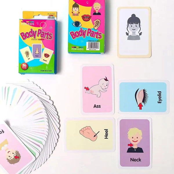 Planet Gates Vegetable 36pcs Children Cognition Cards Body Parts Animal Fruits Double Side Flashcards Montessori Baby Kids Early Educational Toys Gifts