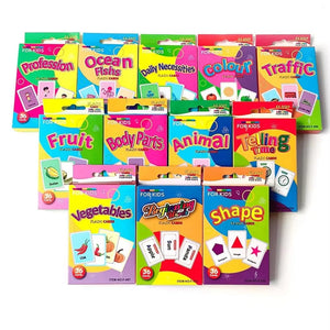 Planet Gates Vegetable 36pcs Children Cognition Cards Body Parts Animal Fruits Double Side Flashcards Montessori Baby Kids Early Educational Toys Gifts