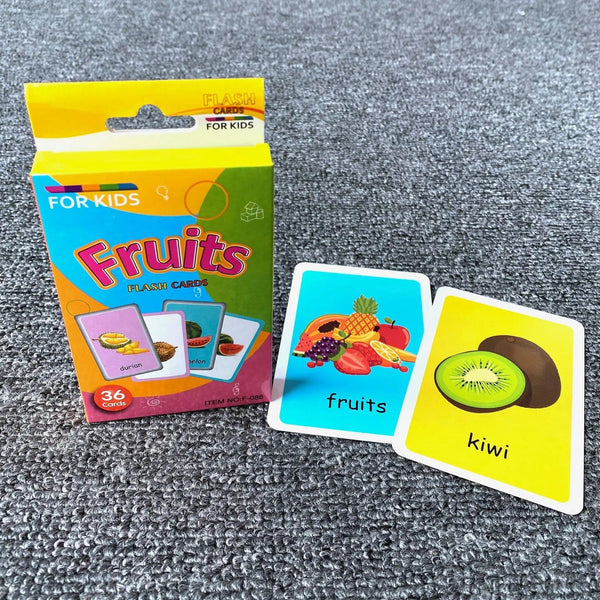 Planet Gates Vegetable 36pcs Children Cognition Cards Body Parts Animal Fruits Double Side Flashcards Montessori Baby Kids Early Educational Toys Gifts
