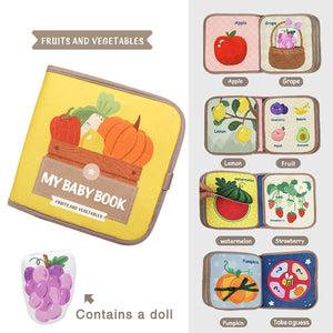 Planet Gates vegetable / CHINA Baby Books Toys Cloth Books Children Learning Games Educational Toys Baby Early Education Toys Parent-Child Interaction