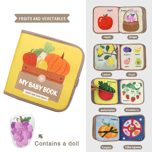 Planet Gates vegetable / CHINA Baby Books Toys Cloth Books Children Learning Games Educational Toys Baby Early Education Toys Parent-Child Interaction