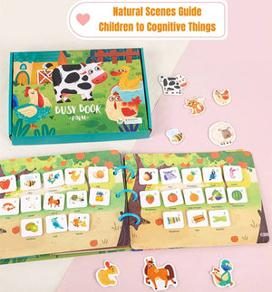 Planet Gates Vegetable-WT716 Quiet Busy Book Baby Montessori Material Toys Sticker Paste Matching Game Toddler Cognition Toy Book Kids Early Educational Toys