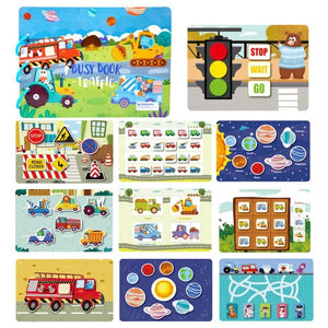 Planet Gates Vegetable-WT716 Quiet Busy Book Baby Montessori Material Toys Sticker Paste Matching Game Toddler Cognition Toy Book Kids Early Educational Toys
