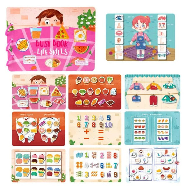 Planet Gates Vegetable-WT716 Quiet Busy Book Baby Montessori Material Toys Sticker Paste Matching Game Toddler Cognition Toy Book Kids Early Educational Toys