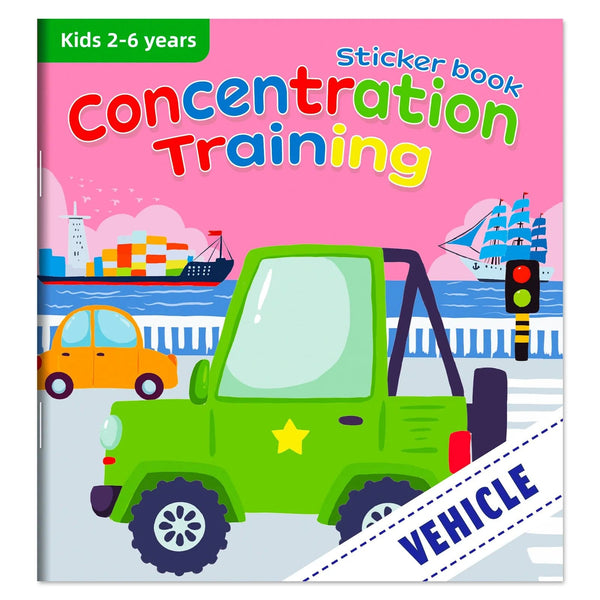 Planet Gates Vehicle Cognitive Game Kawaii Sticker Book Educational DIY Hand-on Puzzle Cartoon Animals Life Skill Learning Toddler Toys For Kids
