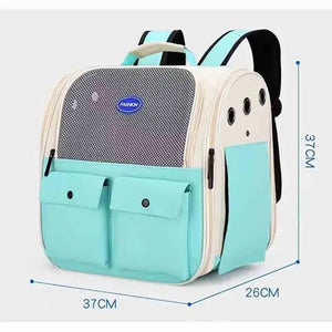 Planet Gates Ventilation Large Capacity Cat Carrier Backpack Adjustable Strap Pet Carrying Bag Foldable Cat Backpack for Outdoor Travel