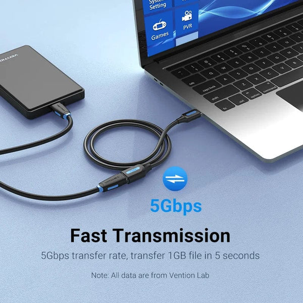 Planet Gates Vention USB 3.0 Extension Cable USB 3.0 2.0 Cable Extender Data Cord for PC Smart TV Xbox One SSD Fast Speed USB Cable Extension