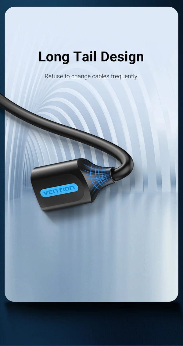 Planet Gates Vention USB 3.0 Extension Cable USB 3.0 2.0 Cable Extender Data Cord for PC Smart TV Xbox One SSD Fast Speed USB Cable Extension