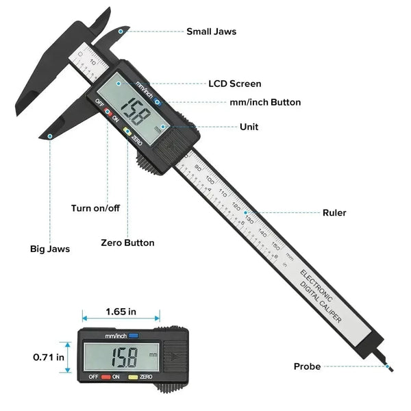 Planet Gates Vernier Digital Caliper Tool Calibrator Pied a Coulisse Inspection Tools Job Measuring Gauging Measurement Analysis Instruments