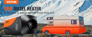 Planet Gates VEVOR Diesel Air Heater 12V 2/5/8KW Diesel Heater with Remote Control Parking Heater Car Heater for RV Trailer Camper Van Boat