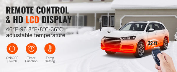 Planet Gates VEVOR Diesel Air Heater 12V 2/5/8KW Diesel Heater with Remote Control Parking Heater Car Heater for RV Trailer Camper Van Boat