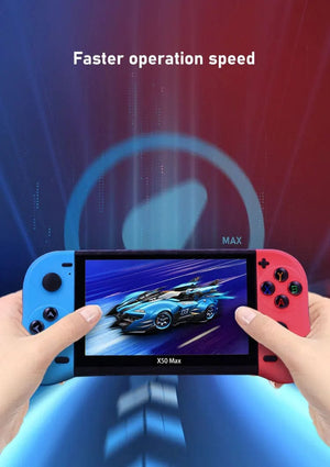Planet Gates VILCORN X50 MAX Handheld Game Console for PS1 Retro Games Kids Video Game Player for GBA/SNES Portable Audio Gaming Console