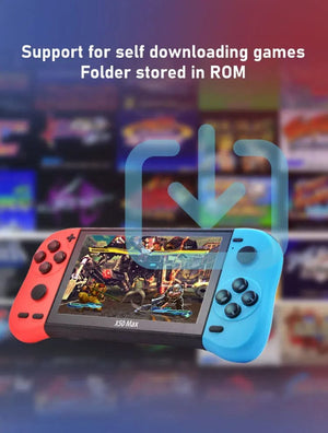 Planet Gates VILCORN X50 MAX Handheld Game Console for PS1 Retro Games Kids Video Game Player for GBA/SNES Portable Audio Gaming Console