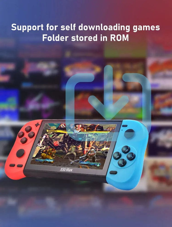 Planet Gates VILCORN X50 MAX Handheld Game Console for PS1 Retro Games Kids Video Game Player for GBA/SNES Portable Audio Gaming Console