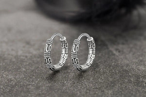 Planet Gates Vintage 925 Sterling Silver Hoop Earrings Pattern Earring For Women Silver Jewelry Korea New