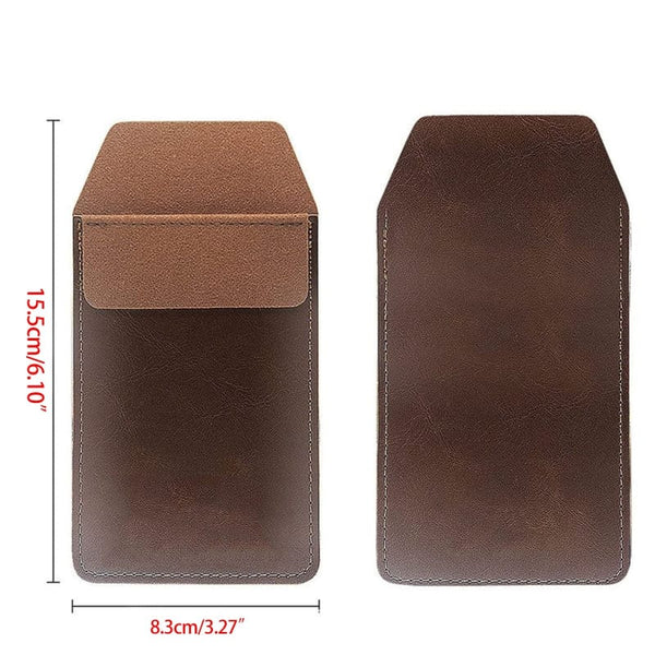 Planet Gates Vintage Leather Pen Pocket Multi-funcational Pen Sleeve Pen Holder Case for Office Women Men Doctor Nurse Artist Teacher Gift