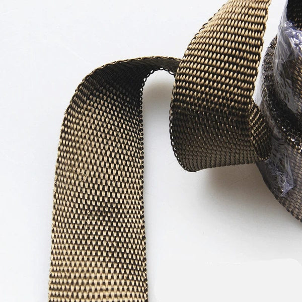 Planet Gates Vintage Motorcycle 5cm*5/10/15M Motorcycle Exhaust Pipe Header Heat Wrap Resistant Wrap Tape Fiberglass Heat Shield Motocross