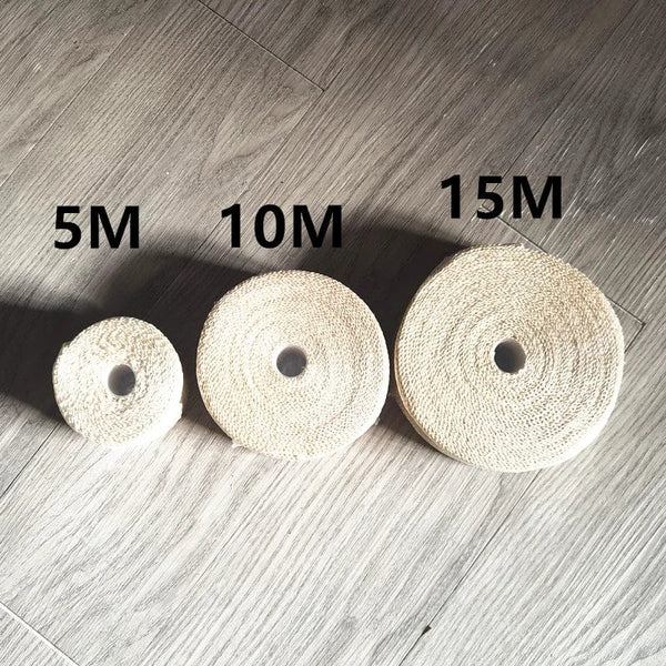 Planet Gates Vintage Motorcycle 5cm*5/10/15M Motorcycle Exhaust Pipe Header Heat Wrap Resistant Wrap Tape Fiberglass Heat Shield Motocross