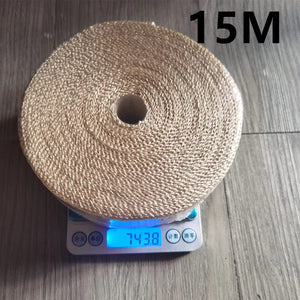 Planet Gates Vintage Motorcycle 5cm*5/10/15M Motorcycle Exhaust Pipe Header Heat Wrap Resistant Wrap Tape Fiberglass Heat Shield Motocross