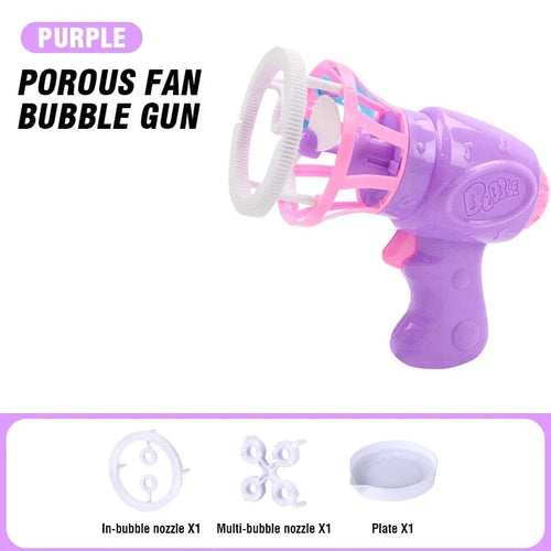 Planet Gates Violet 2 IN 1 Soap Bubbles Machine Bubble Gun Creative Bubble In Bubble Toys Blower Maker Outdoor Party Games Toys for Kids Boys Girls