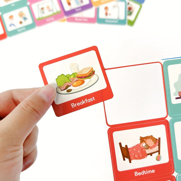 60pcs Visual Schedule Cards, Daily Routine Cards for Home Day Night Ro ...