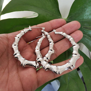 Planet Gates VIVILADY Hot Larger Bamboo Hoop Earrings Women Basketball Wives Summer Spring Autumn Fashion Jewelry Girl Bijoux Accessory Gifts