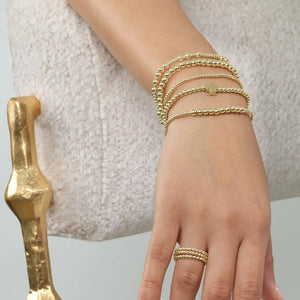 Planet Gates Vlen Christian Gold Cross Luxury Bracelet Fashion Jewelry 18 K Gold Plated Beads Bracelet for Women Beaded Pulseras Mujer