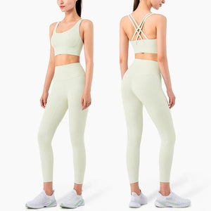 Planet Gates Vnazvnasi 2023 Yoga Set Leggings And Tops Fitness Sports Suits Gym Clothing Yoga Bra Seamless Leggings Running Women Tops Pant