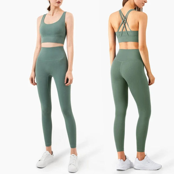 Planet Gates Vnazvnasi 2023 Yoga Set Leggings And Tops Fitness Sports Suits Gym Clothing Yoga Bra Seamless Leggings Running Women Tops Pant