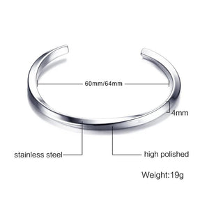 Planet Gates Vnox Vintage Stainless Steel Bangle for Men Women Mobius Twisted Cuff Bracelet Unisex Casual Pulseira Gents Jewelry