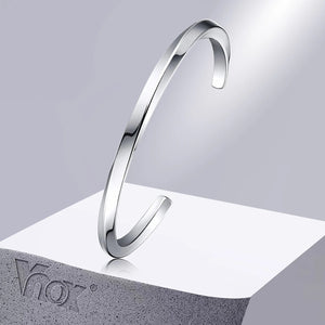 Planet Gates Vnox Vintage Stainless Steel Bangle for Men Women Mobius Twisted Cuff Bracelet Unisex Casual Pulseira Gents Jewelry