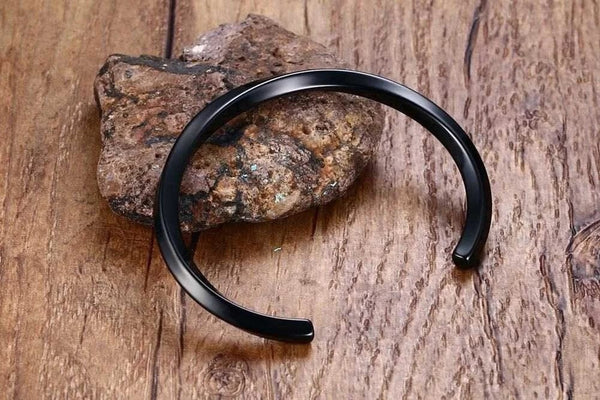 Planet Gates Vnox Vintage Stainless Steel Bangle for Men Women Mobius Twisted Cuff Bracelet Unisex Casual Pulseira Gents Jewelry